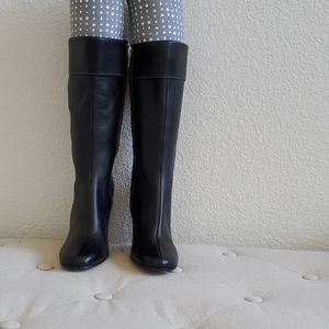 Ann Klein black leather boots